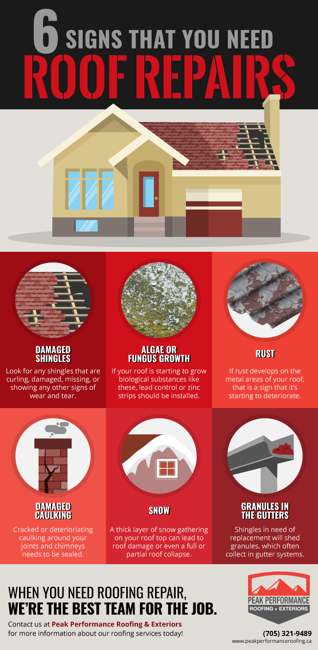 6 signs that you need roof repairs